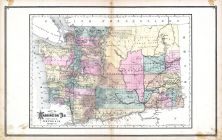 Washington Territory, United States 1885 Atlas of Central and Midwestern States